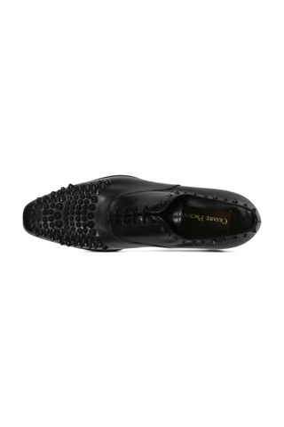 Cesare Paciotti Old Paint Black Oxfords (CPM2500)-AmbrogioShoes