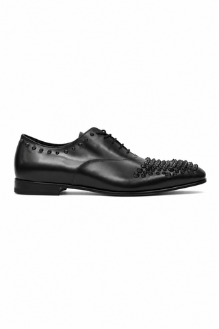 Cesare Paciotti Old Paint Black Oxfords (CPM2500)-AmbrogioShoes