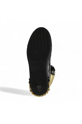 Cesare Paciotti Patent Specc Oro Black Sneakers (CPM5029)-AmbrogioShoes