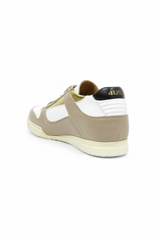Cesare Paciotti Sand-White Oro Beige White Gold Sneakers (CPM5122)-AmbrogioShoes