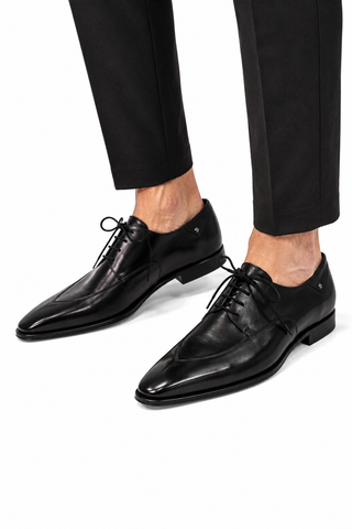 Cesare Paciotti Shine Black Oxfords (CPM5148)-AmbrogioShoes