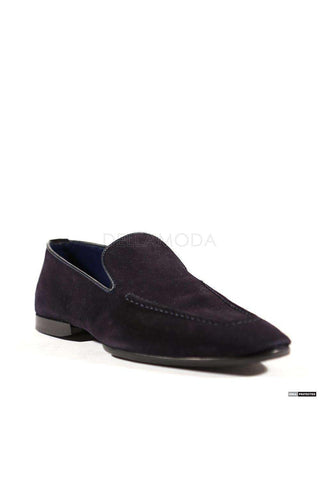 Cesare Paciotti V Camoscio Navy Nappa Loafers (CPM4011)-AmbrogioShoes