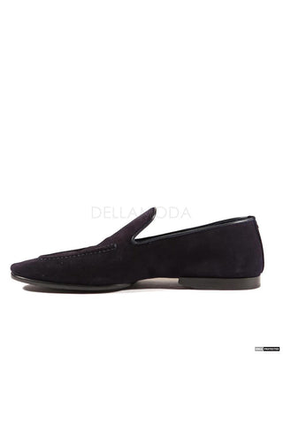 Cesare Paciotti V Camoscio Navy Nappa Loafers (CPM4011)-AmbrogioShoes