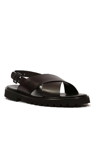 Cesare Paciotti Vacchetta Black Sandals (CPM5102)-AmbrogioShoes