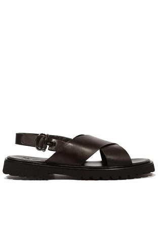 Cesare Paciotti Vacchetta Black Sandals (CPM5102)-AmbrogioShoes