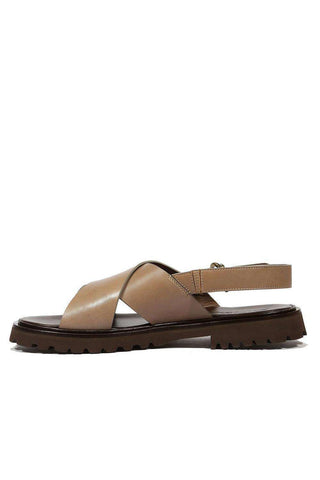 Cesare Paciotti Vacchetta Grey Taupe Sandals (CPM5100)-AmbrogioShoes