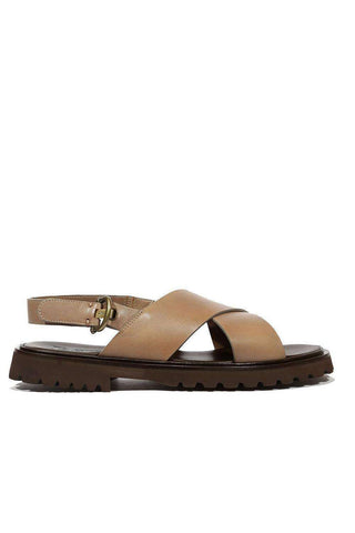 Cesare Paciotti Vacchetta Grey Taupe Sandals (CPM5100)-AmbrogioShoes