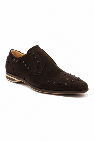 Cesare Paciotti Vit Cam Fondente Brown Suede Loafers (CPM2412)-AmbrogioShoes