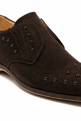 Cesare Paciotti Vit Cam Fondente Brown Suede Loafers (CPM2412)-AmbrogioShoes