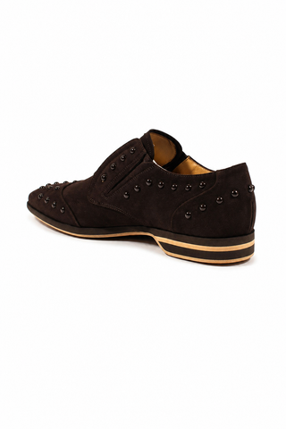 Cesare Paciotti Vit Cam Fondente Brown Suede Loafers (CPM2412)