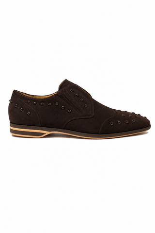 Cesare Paciotti Vit Cam Fondente Brown Suede Loafers (CPM2412)-AmbrogioShoes