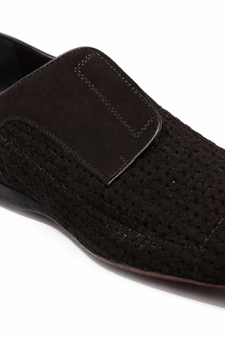 Cesare Paciotti Vit Camoscio Black Loafers (CPM5343)-AmbrogioShoes
