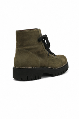 Cesare Paciotti Vit Camoscio Militare Green Suede Boots (CPM3074)-AmbrogioShoes