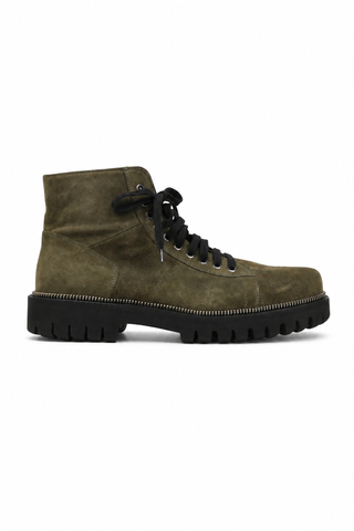 Cesare Paciotti Vit Camoscio Militare Green Suede Boots (CPM3074)-AmbrogioShoes