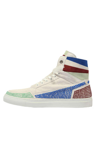 Cesare Paciotti Vit Camoscio Teal Maroon Blue Sneakers (CPM5130)