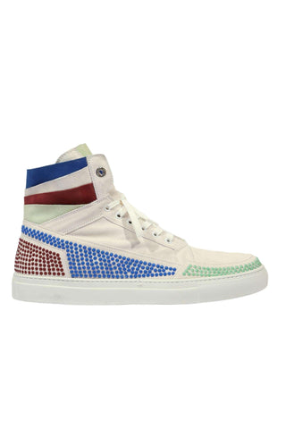 Cesare Paciotti Vit Camoscio Teal Maroon Blue Sneakers (CPM5130)-AmbrogioShoes