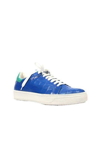 Cesare Paciotti Wimbledon Cocco Lux Denim Blue Sneakers (CPM5346)-AmbrogioShoes