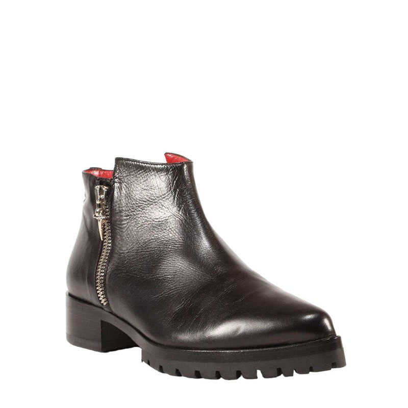 Cesare Paciotti Women's Designer Shoes Vit Cam Black Leather Boots (CPW3033)-AmbrogioShoes