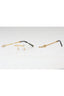 C01 - Shiny Gold/Silver / Clear Lens
