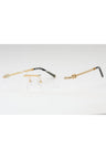 C01 - Shiny Gold/Silver / Clear Lens