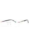 C02 - Shiny Silver/Grey Horn / Clear Lens