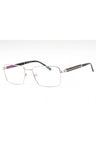 C02 - Shiny Silver/Grey Horn / Clear Lens