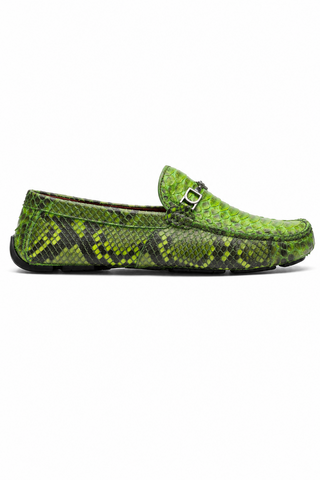 Marco Di Milano Pia Python Horse-Bit Loafer - Green