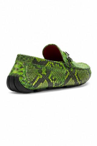 Marco Di Milano Pia Python Horse-Bit Loafer - Green