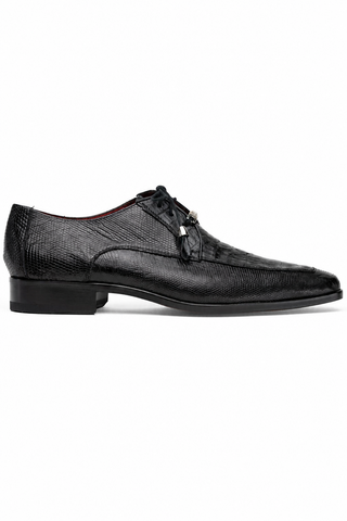 Marco Di Milano Merida Crocodile & Lizard Derby - Black
