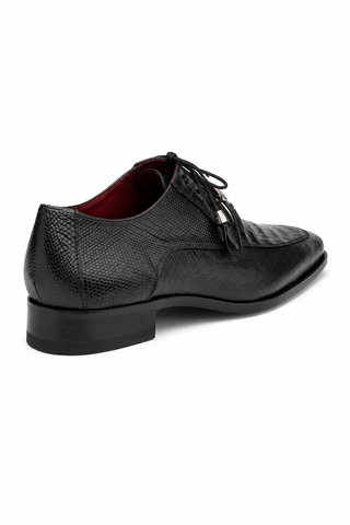 Marco Di Milano Merida Crocodile & Lizard Derby - Black