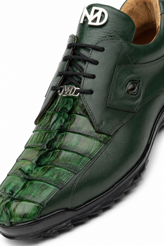 Marco Di Milano Udine Crocodile & Leather Sneaker - Green