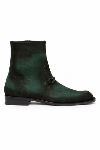 Mezlan Mystic Suede Horse-Bit Boot
