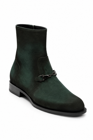 Mezlan Mystic Suede Horse-Bit Boot