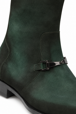 Mezlan Mystic Suede Horse-Bit Boot