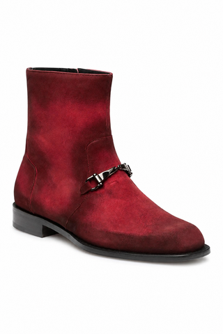 Mezlan Mystic Suede Horse-Bit Boot