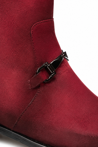 Mezlan Mystic Suede Horse-Bit Boot