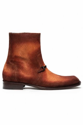 Mezlan Mystic Suede Horse-Bit Boot