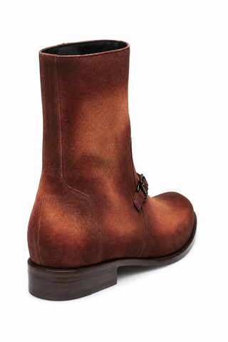 Mezlan Mystic Suede Horse-Bit Boot