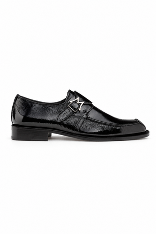 Mezlan Afton Textured Leather Single Monk-Strap