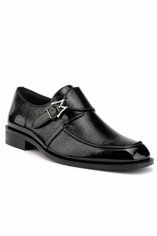 Mezlan Afton Textured Leather Single Monk-Strap