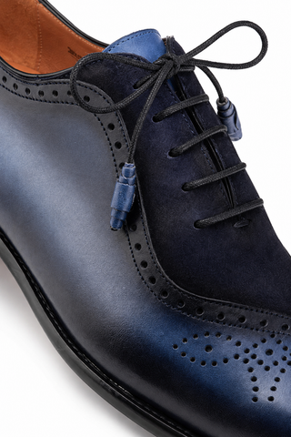Mezlan Eagle Suede & Leather Oxford