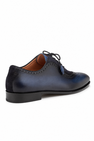 Mezlan Eagle Suede & Leather Oxford
