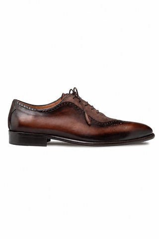Mezlan Eagle Suede & Leather Oxford