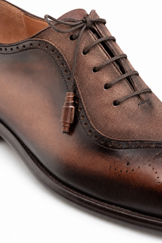 Mezlan Eagle Suede & Leather Oxford