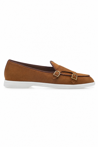 SUPERGLAMOUROUS Tangerine 7 Suede Double Monk-Strap
