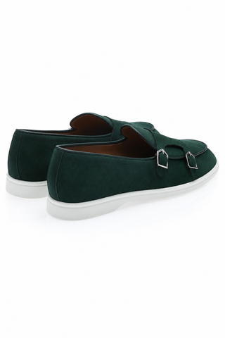 SUPERGLAMOUROUS Tangerine 7 Suede Double Monk-Strap