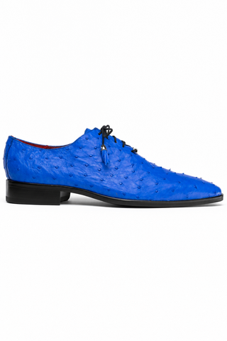 Marco Di Milano Criss Ostrich Whole-Cut Oxford - Electric Blue