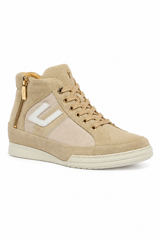 Cesare Paciotti Luxury Italian Men's 4US Cam NY Sam Beige Sneakers (CPM5323)