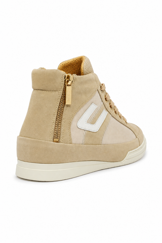 Cesare Paciotti Luxury Italian Men's 4US Cam NY Sam Beige Sneakers (CPM5323)