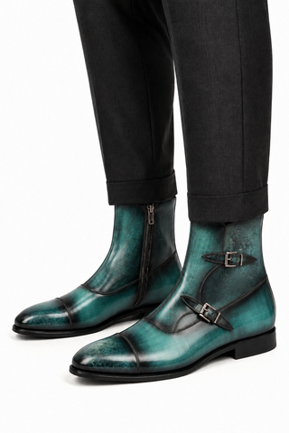 Ambrogio Firenze Patina Double Monk Boot